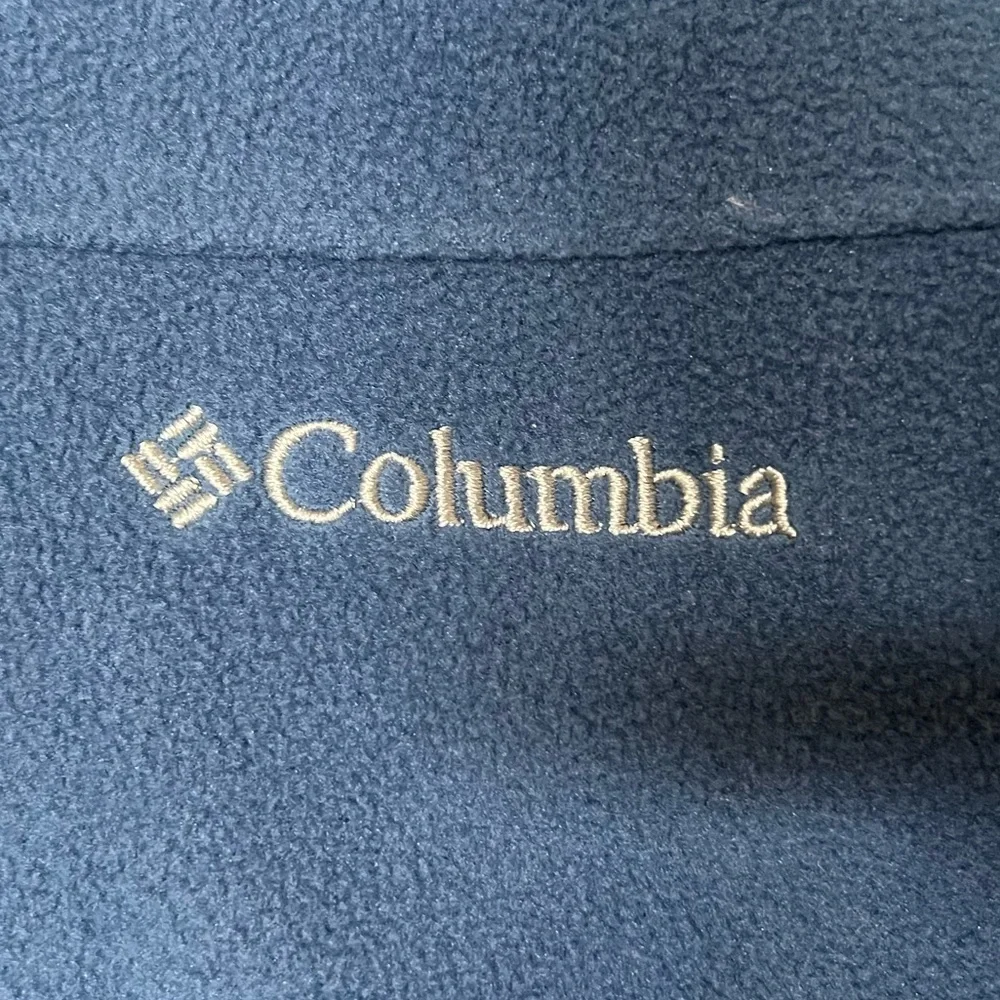 NWOT Columbia Women’s Blue Fleece Overlay ¼ Zip Pullover Size Large